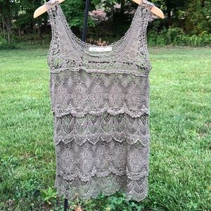 Solitaire 100% Cotton Knit Tank Top Size Medium